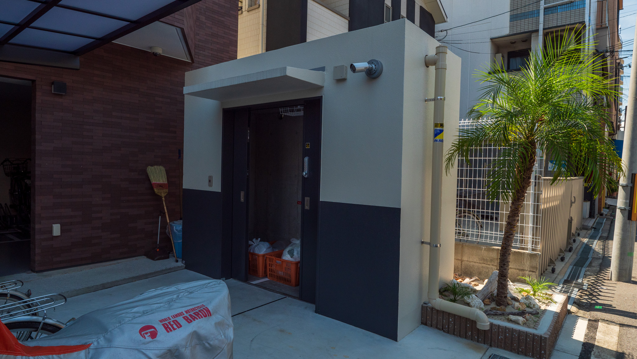 新築マンションのゴミ置き場 外観